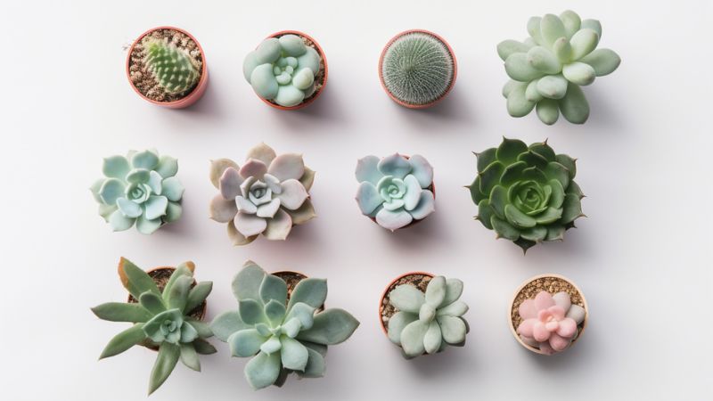 knolling succulents