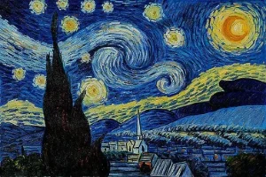 היצירה הכי מפורסמת בסגנון הפוסט-אימפרסיוניזם היא "Starry Night" של ואן גוך