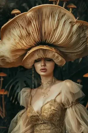 🍄 mushroom queen sexy and sensual --ar 2:3 --v 6.0